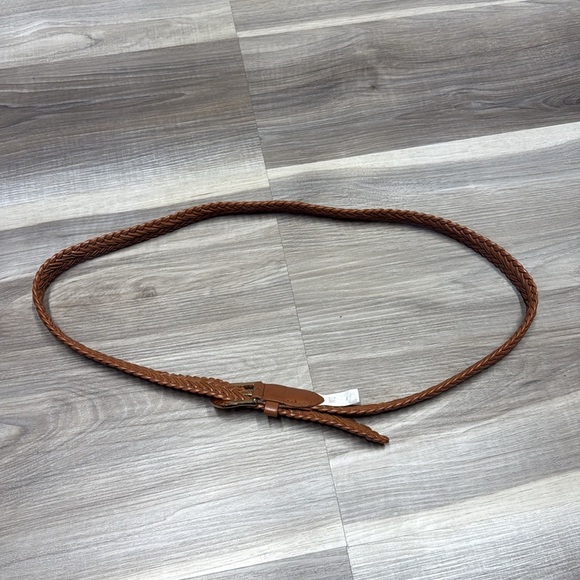 🚩 Braided Brown Leather Belt size large - Picture 4 of 4